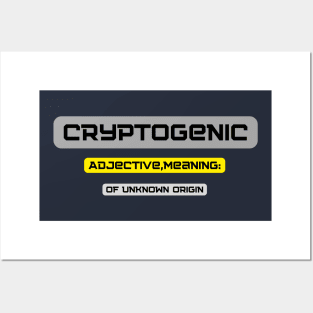 Cryptogenic definition Posters and Art